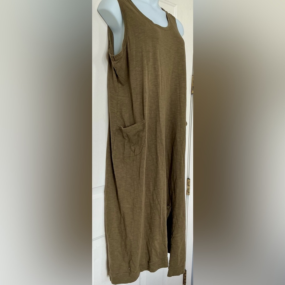 LOGO Tank Midi Dress with Pockets 2X - Picture 2 of 6